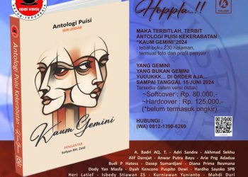 Telah Terbit, Buku Antologi Puisi Bersama Seri Zodiak Kaum Gemini Koloni Seniman Ngopi Semeja