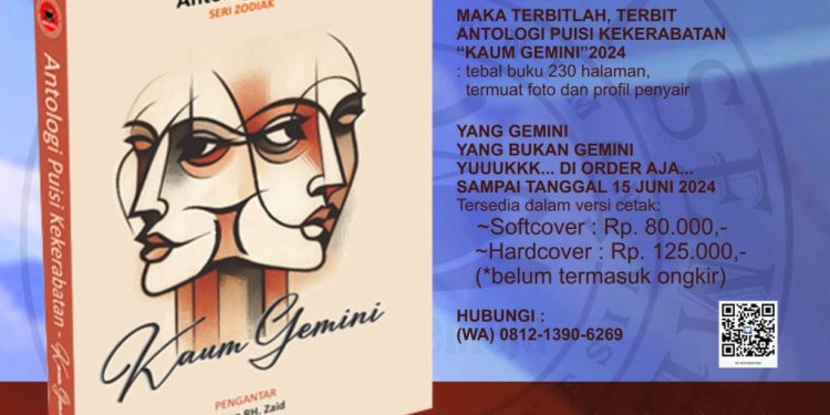Telah Terbit, Buku Antologi Puisi Bersama Seri Zodiak Kaum Gemini Koloni Seniman Ngopi Semeja