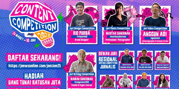 JNE Content Competition 2025 Kembali di Gelar dengan Hadiah Ratusan Juta Rupiah