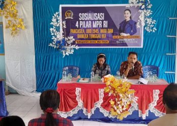 Membentuk Pribadi yang Tangguh, Julie Sutrisno Laiskodat Gelar Sosialisasi 4 Pilar Kebangsaan di Kecamatan Paga Kabupaten Sikka