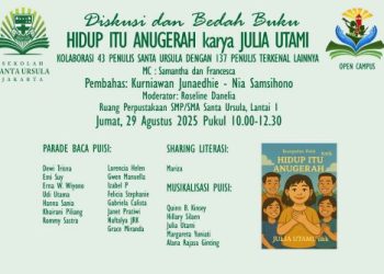 Bedah Buku “Hidup Itu Anugerah” – Merayakan Anugerah Kehidupan Lewat Kolaborasi Menulis