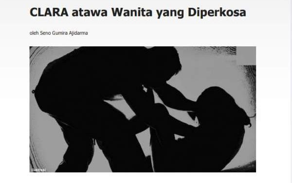 Tiga Bentuk Kekerasan dalam Cerpen “Clara atawa Wanita yang Diperkosa” Karya Seno Gumira Ajidarma Teori Johan Galtung